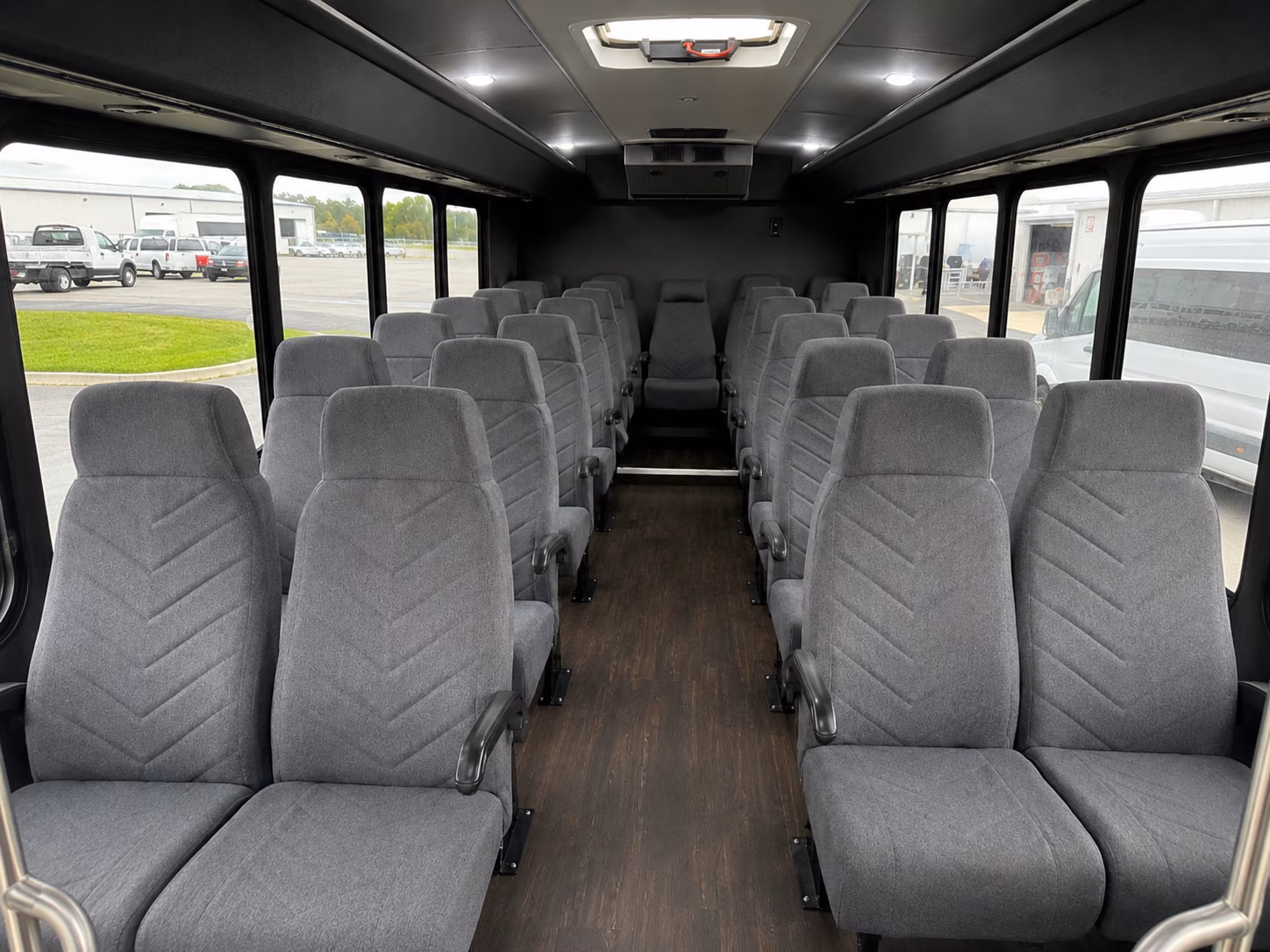 westminster 20 passenger minibus inside