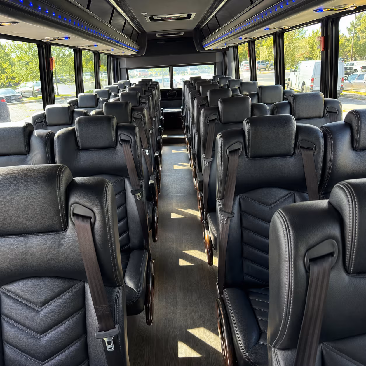 westminster 25 passenger minibus interior