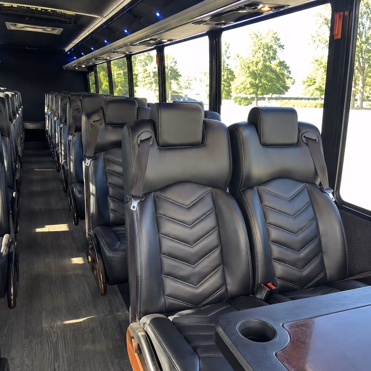 westminster 28 passenger minibus inside