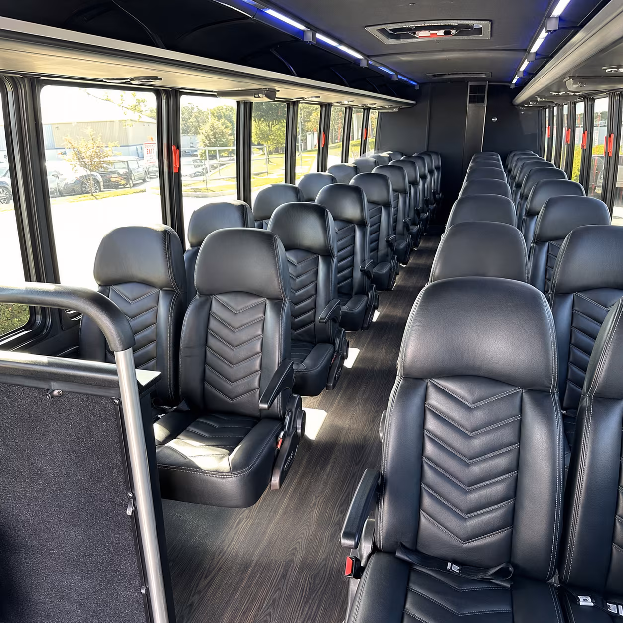 westminster 30 passenger minibus inside