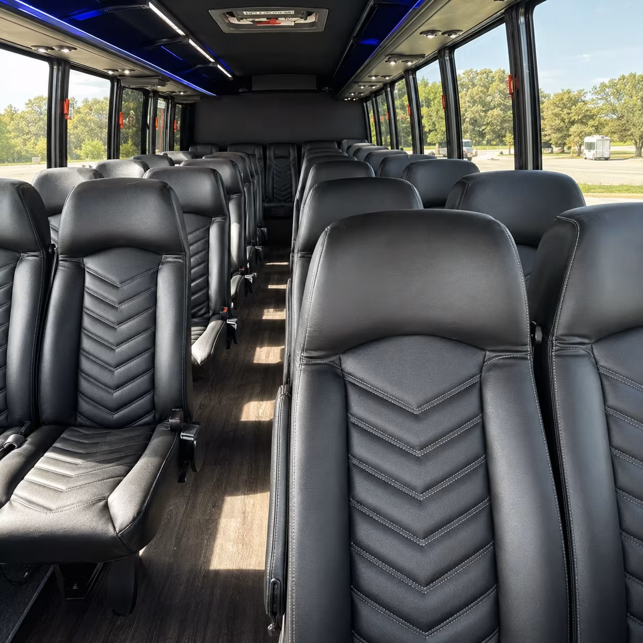westminster 30 passenger minibus interior