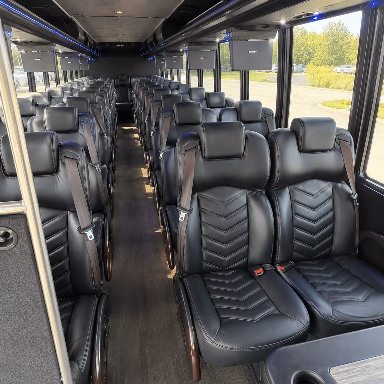 westminster 35 passenger minibus inside