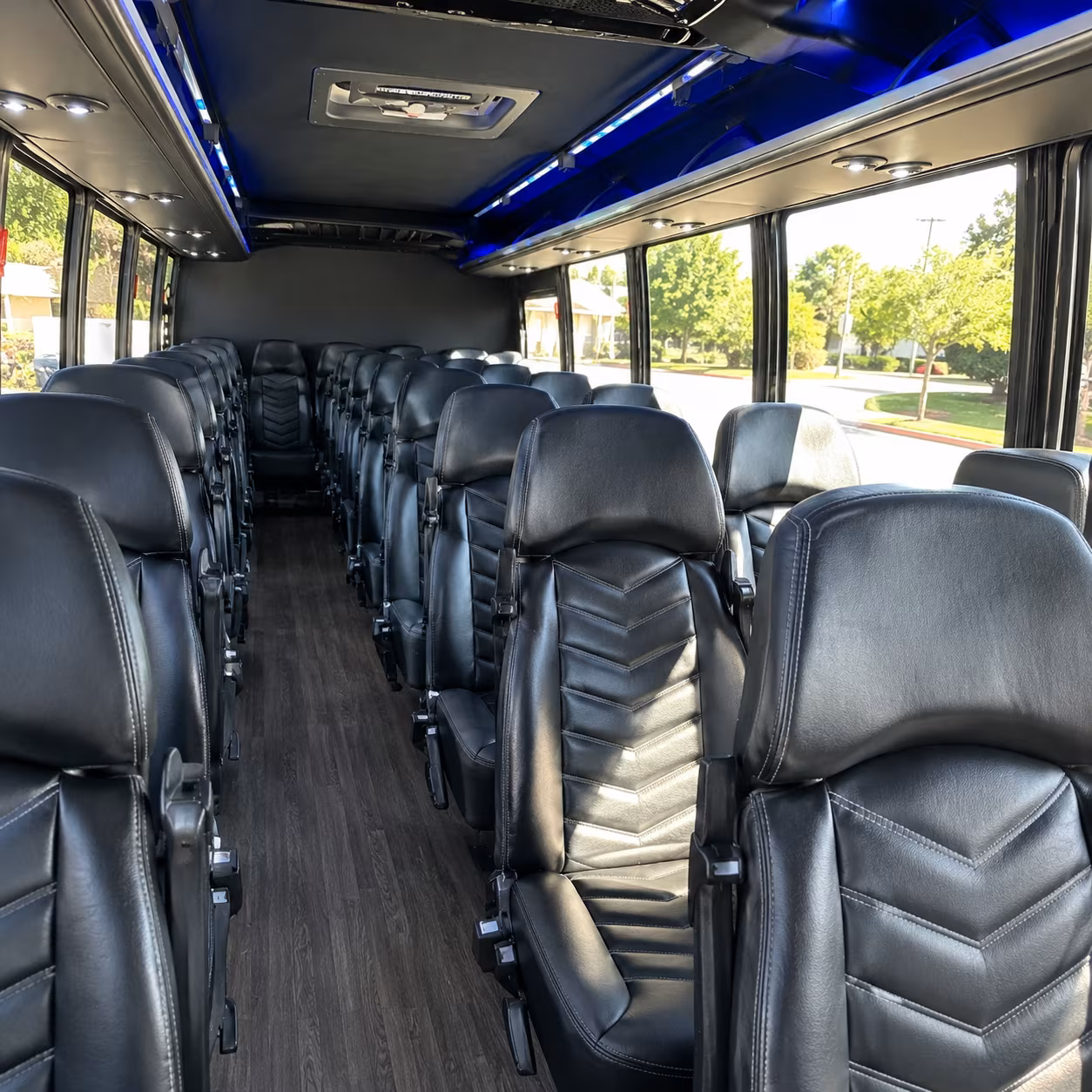 westminster 35 passenger minibus interior