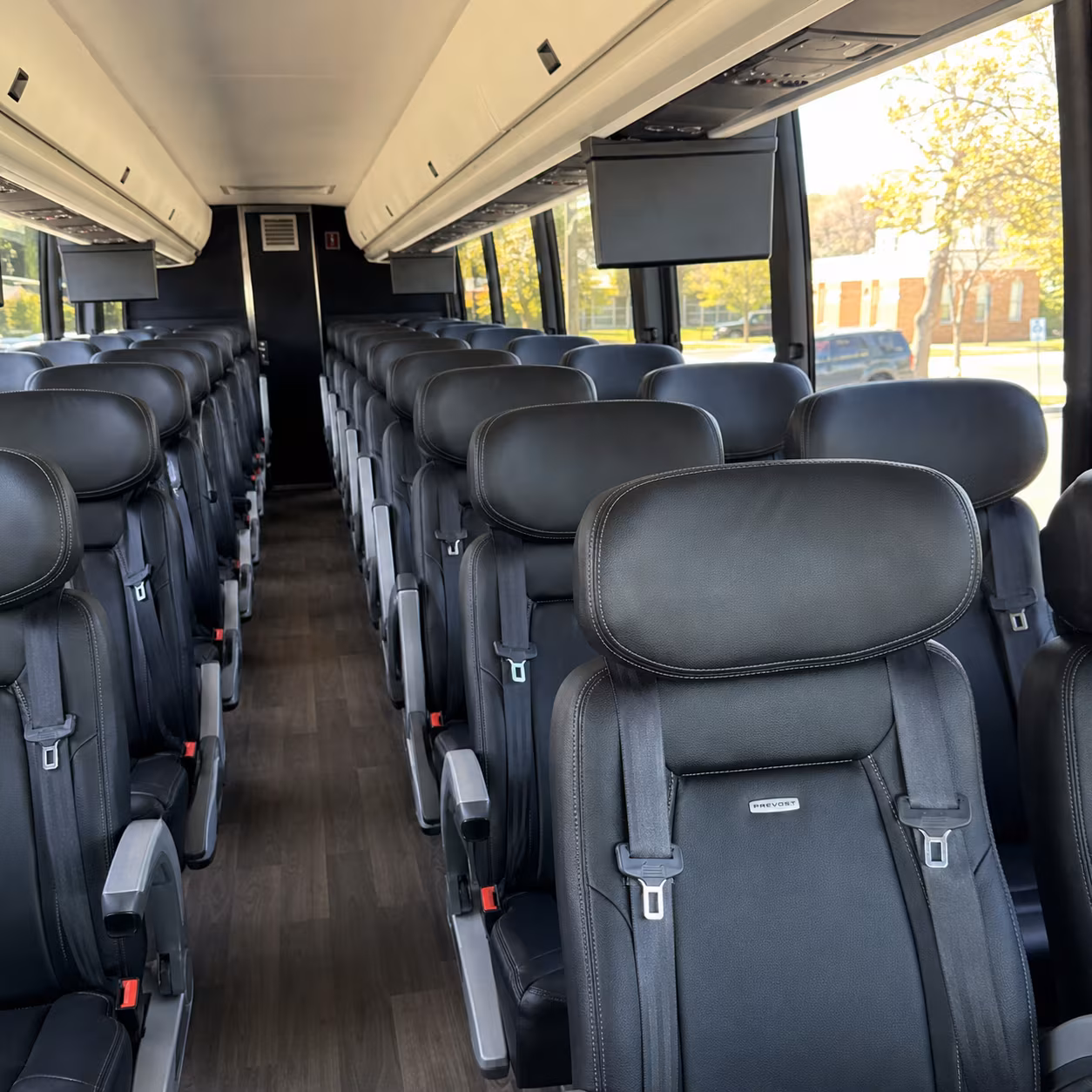 westminster 45 passenger charter bus inside