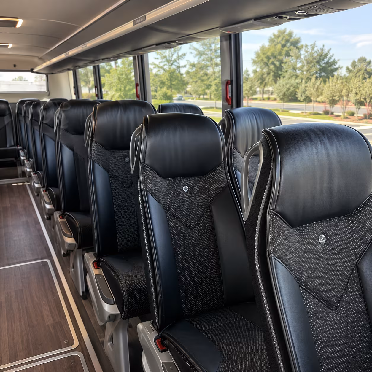 westminster 45 passenger charter bus interior