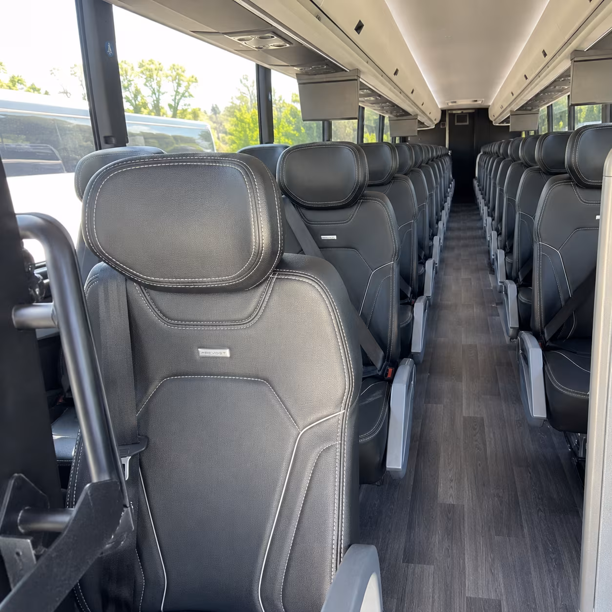 westminster 47 passenger charter bus interior