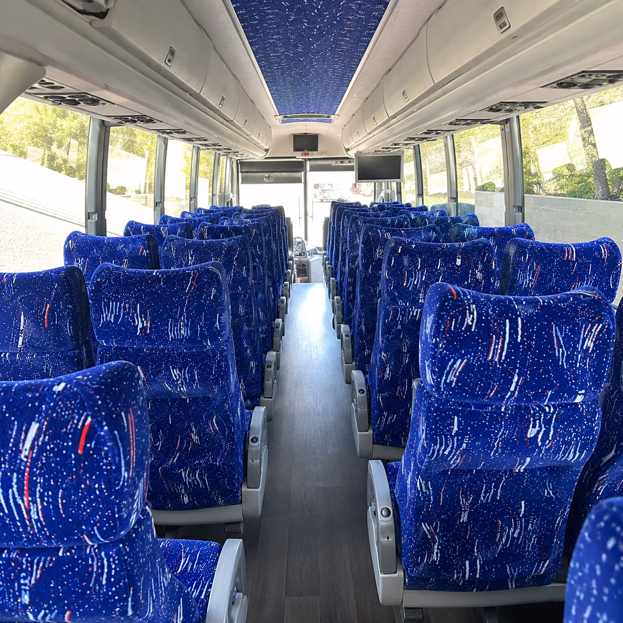 westminster 50 passenger charter bus interior