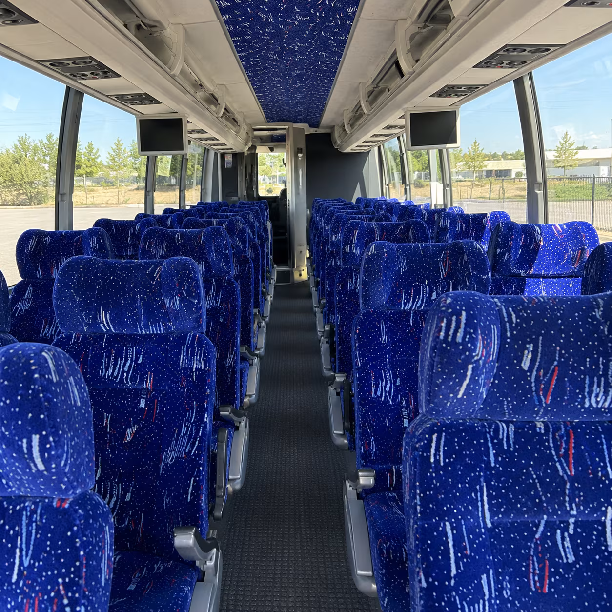 westminster 54 passenger charter bus interior