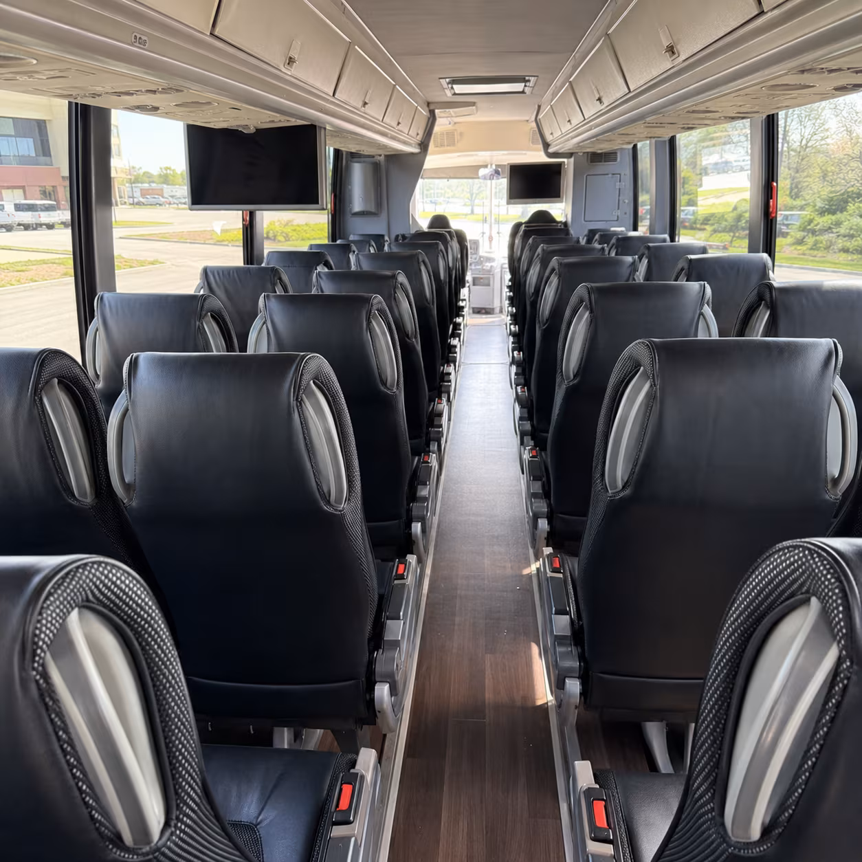westminster 56 passenger charter bus inside