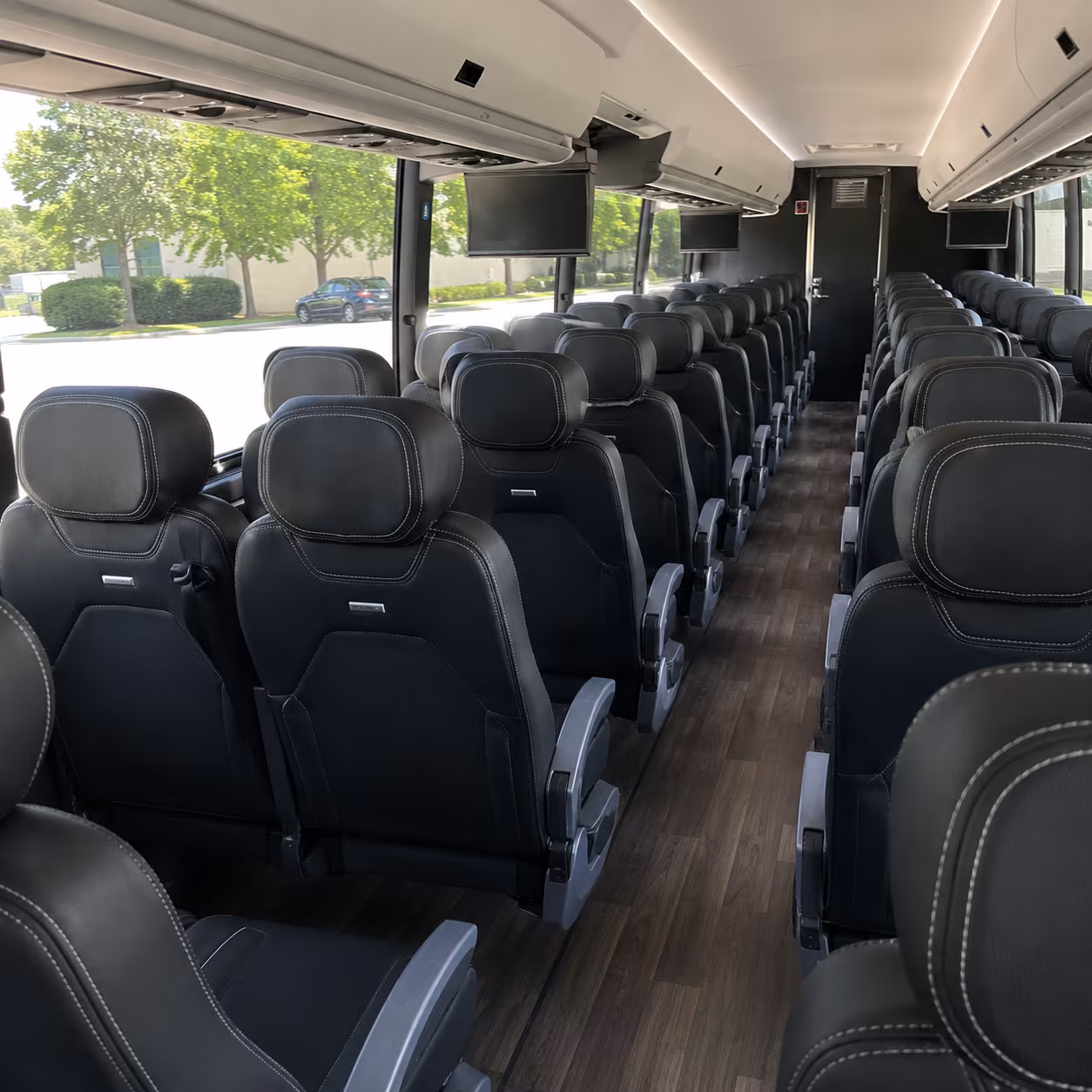 westminster 56 passenger charter bus interior