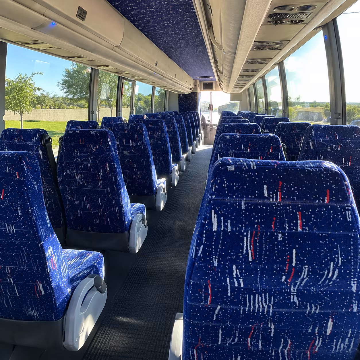 westminster charter bus interior