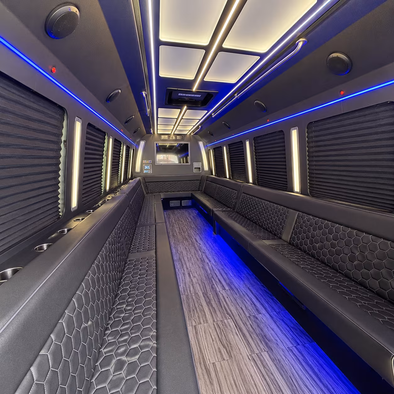 westminster party bus inside