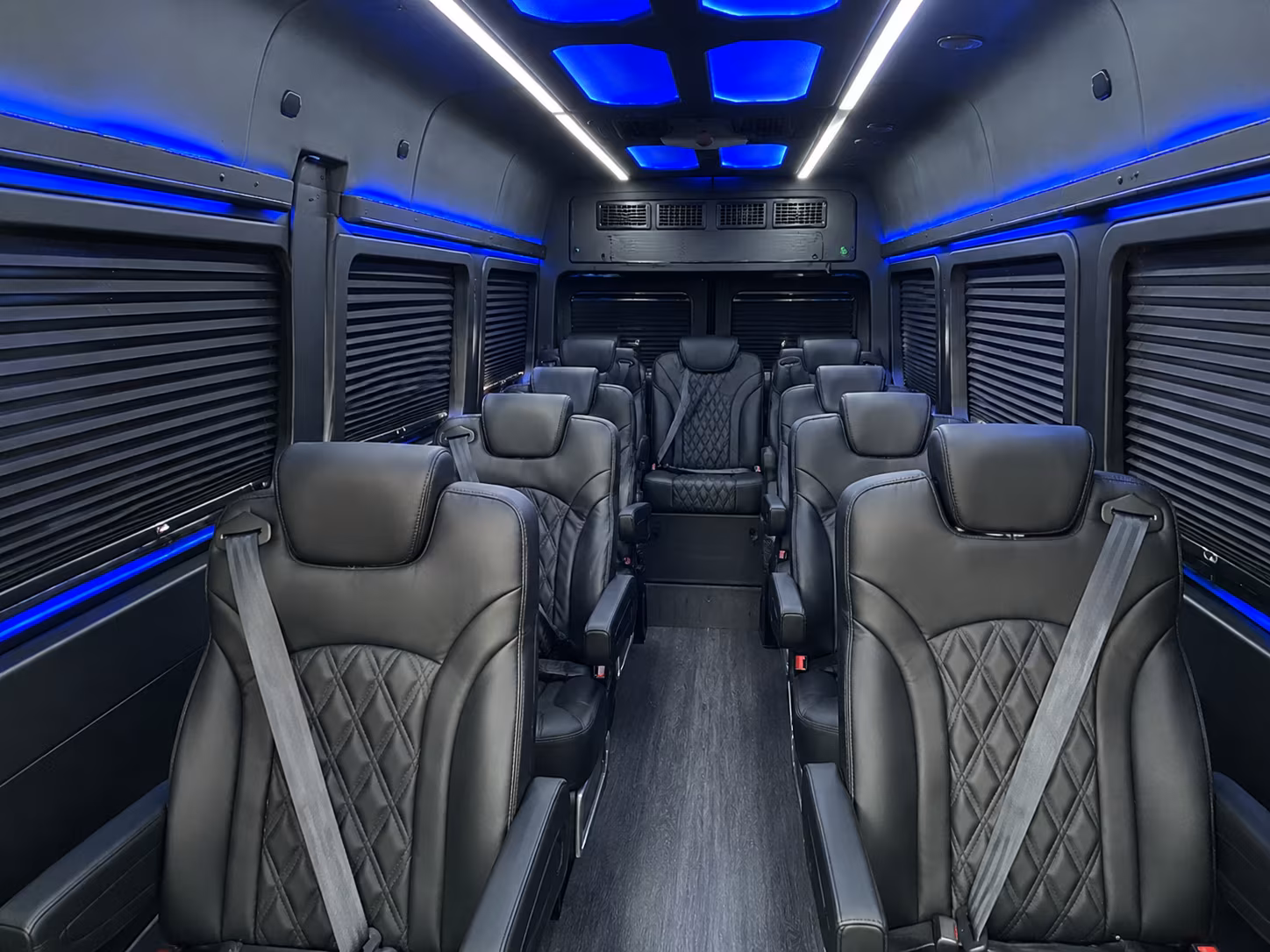 westminster sprinter van with driver inside